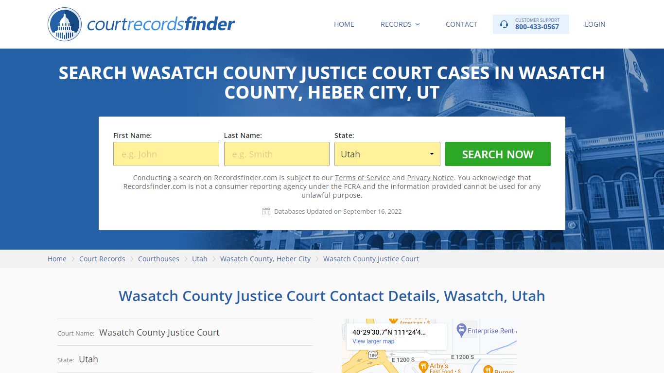 Wasatch County Justice Court Case Search - RecordsFinder